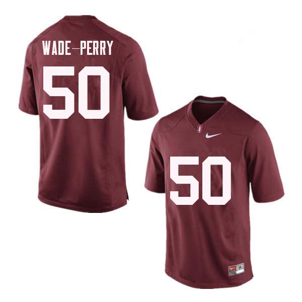Men Stanford Cardinal #50 Dalyn Wade-Perry College Football Jerseys Sale-Red